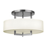 Hampton 3 Light 14 Inch Wide Semi Flush Mount by Hinkley - 3201
