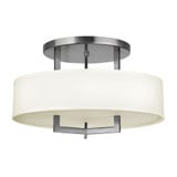 Hampton 3 Light 14 Inch Wide Semi Flush Mount by Hinkley - 3201