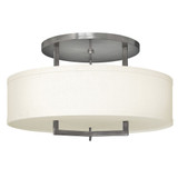 Hampton 3 Light 24 Inch Wide Semi Flush Mount by Hinkley - 3211
