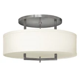 Hampton 3 Light 24 Inch Wide Semi Flush Mount by Hinkley - 3211