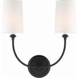 Sylvan 2 Light Candle Style Wall Sconce 15.5 Inch Wide by Crystorama - 2242