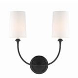 Sylvan 2 Light Candle Style Wall Sconce 15.5 Inch Wide by Crystorama - 2242