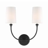 Sylvan 2 Light Candle Style Wall Sconce 15.5 Inch Wide by Crystorama - 2242