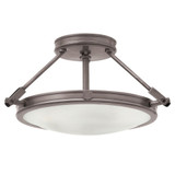 Collier 3 Light 6.6 Inch Wide Semi Flush Mount by Hinkley - 3381