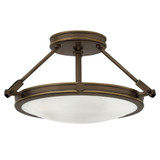 Collier 3 Light 6.6 Inch Wide Semi Flush Mount by Hinkley - 3381