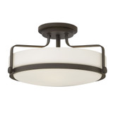Harper 3 Light 12.5 Inch Wide Semi Flush Mount by Hinkley - 3643