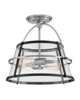 Tournon 28W 2 LED 10.25 Inch Wide Semi Flush Mount by Hinkley - 38111