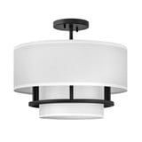 Graham 3 Light 8.14 Inch Wide Semi Flush Mount by Hinkley - 38893
