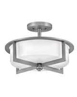 Baxley 15W 3 LED 15.25 Inch Wide Semi Flush Mount by Hinkley - 42033