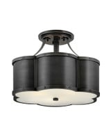 Chance 3 Light 14.08 Inch Wide Semi Flush Mount by Hinkley - 4444