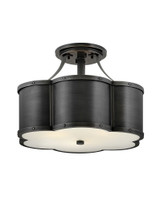 Chance 3 Light 14.08 Inch Wide Semi Flush Mount by Hinkley - 4444