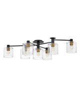 Axel 7 Light 29.8 Inch Wide Semi Flush Mount by Hinkley - 4513