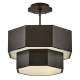 Facet 60W 5 LED 18.37 Inch Wide Flush Mount by Hinkley - 46991