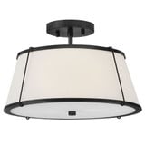 Clarke 24W 2 LED 14 Inch Wide Semi Flush Mount by Hinkley - 4893