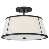 Clarke 24W 2 LED 14 Inch Wide Semi Flush Mount by Hinkley - 4893