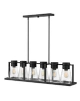 Refinery 6 Light Oversized Linear Chandelier by Hinkley - 63306
