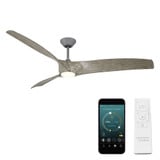Zephyr 3 Blade Ceiling Fan with Light Kit 72 Inch Wide by Modern Forms - FR-W2006-72