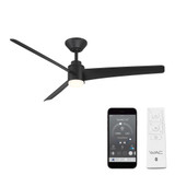 Novelle 3 Blade Ceiling Fan with Light Kit 13 Inch X 52 Inch Wide by WAC - F-109L