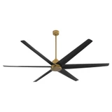 Spree 6 Blade Pation Ceiling Fan 15.5 Inch Tall and 84 Inch Wide by Quorum - 35846
