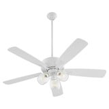 Ovation 5 Blade Ceiling Fan with 3 Light Kit 52 Inch Wide by Quorum - 4525-03