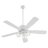 Ovation 5 Blade Ceiling Fan with 3 Light Kit 52 Inch Wide by Quorum - 4525-03
