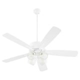 Ovation 5 Blade Ceiling Fan with 4 Light Kit 52 Inch Wide by Quorum - 4525-04