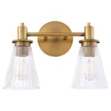Lawton 2 Light Bath Vanity 9.75 Inch Tall and 14 Inch Wide by Quorum - 5803-2