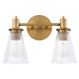 Lawton 2 Light Bath Vanity 9.75 Inch Tall and 14 Inch Wide by Quorum - 5803-2