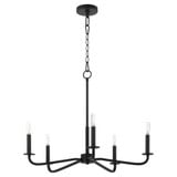 Rutherford 5 Light Chandelier 20.75 Inch Tall and 24.5 Inch Wide by Quorum - 6307-5