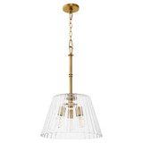 Lawton 3 Light Pendant 10.25 Inch Tall and 16 Inch Wide by Quorum - 8803-3