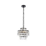 Mila 3 Light Medium Pendant 12 Inch Wide by Elegant - 1102D12