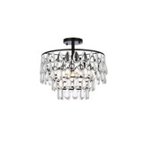 Mila 3 Light 16 Inch Wide Flush Mount by Elegant - 1103F16