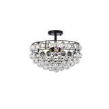 Savannah 3 Light 16 Inch Wide Flush Mount by Elegant - 1107F16