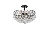 Savannah 3 Light 16 Inch Wide Flush Mount by Elegant - 1107F16