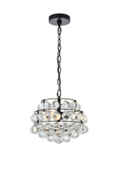 Savannah 3 Light Medium Pendant 12 Inch Wide by Elegant - 1106D12