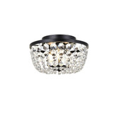 Cora 3 Light 10 Inch Wide Flush Mount by Elegant - 1109F10