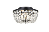 Cora 3 Light 10 Inch Wide Flush Mount by Elegant - 1109F10