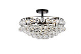 Savannah 5 Light 18 Inch Wide Flush Mount by Elegant - 1107F18