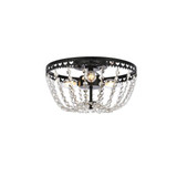 Kylie 3 Light 14 Inch Wide Flush Mount by Elegant - 1112F14