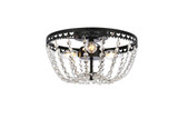 Kylie 3 Light 14 Inch Wide Flush Mount by Elegant - 1112F14