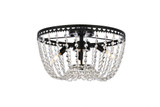 Kylie 3 Light 16 Inch Wide Flush Mount by Elegant - 1112F16