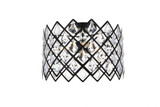 Lyla 3 Light 13 Inch Wide Flush Mount by Elegant - 1110F13