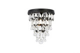 Nordic 1 Light 9 Inch Wide Flush Mount by Elegant - 1219F9