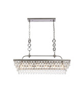 Nordic 6 Light Small Pendant 40 Inch Length by Elegant - 1219G40
