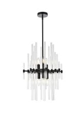 Sienna 6 Light Large Pendant 17 Inch Wide by Elegant - 2502D17
