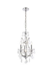 Maria Theresa 4 Light Mini Chandelier by Elegant 2800D12C - 2800D12C