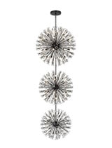 Vera 74 Light Oversized 3 Tier Round Chandelier by Elegant - 2500G44L3