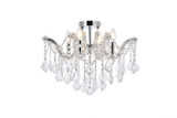 Maria Theresa 4 Light 18 Inch Wide Flush Mount by Elegant - 2800F18