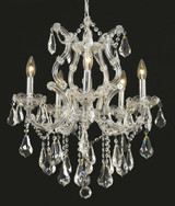 Maria Theresa 6 Light Small Chandelier by Elegant - 2801D20