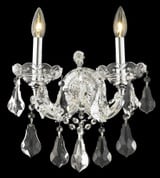 Maria Theresa 2 Light Wall Sconce 16 Inch Tall by Elegant - 2801W2